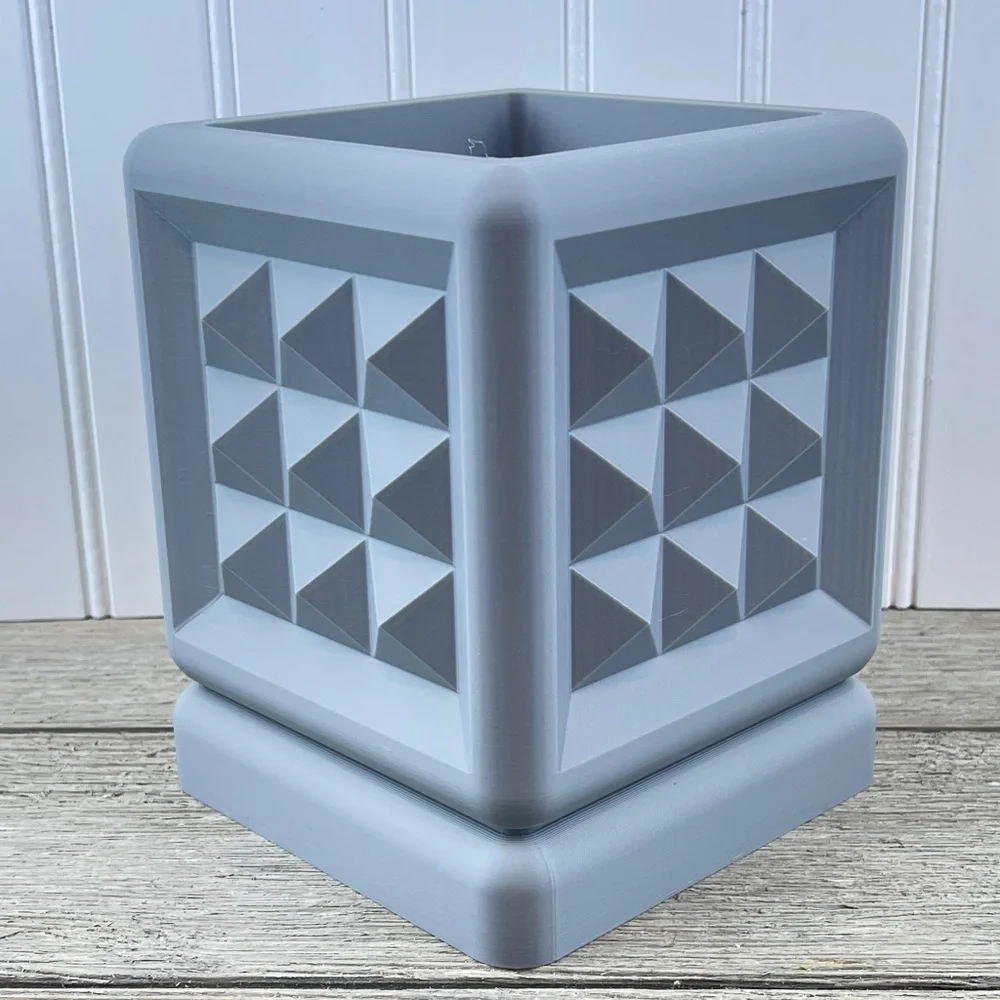 The Nova Square Planter, Flower Pot, Planter with Tray, Succulent, 4” Opening